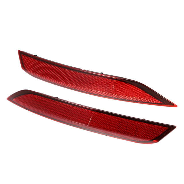 1 Par Trasero Parachoques Reflector Luz Cubierta 6C0945105B 6C0945106B Rojo