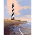 thumbnail image 2 of Bansemer, Roger 26x32 Black Ornate Wood Framed with Double Matting Museum Art Print Titled - Cape Hatteras with Gentle Surf, 2 of 4