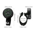 thumbnail image 2 of GAXIRE Clock for Motorcyclists Black Plastic Digital Clock for Bike 1Set Durable, 2 of 8