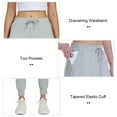 thumbnail image 3 of FEDTOSING Women's Sweatpants Cotton Jogger Female Drawstring with Pockets Light Gray,up to 2XL, 3 of 7