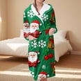 thumbnail image 2 of Peignoirs pour Femmes Peignoir Long Chaud Tendance à Manches Longues d'Hiver Pyjama Robe de Nuit, 2 of 5