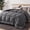 Grey, variant on U by Bedsure White Quilted Comforters Duvet Insert Queen Size, All Season Down Alternative, Soft Bedding, Machine Washable with 8 Corner Tabs ,88x88 inch