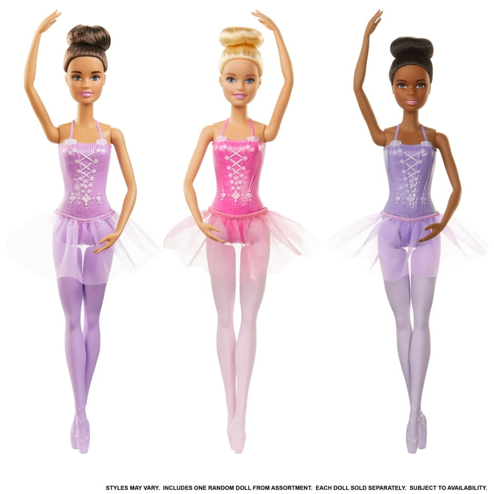 Barbie Ballerina Doll With Tutu And Sculpted Toe Shoes (Styles May Vary