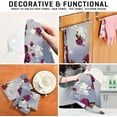 thumbnail image 7 of Kitchen Towels Rose Spring Floral Pattern Cleaning Towel Absorbent Hand Towels Tea Towels for Home Restaurant Dish Clean 28" x 18", 6PCS, 7 of 7