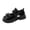 Black#6, variant on Jinhomg Girls Bow Dress Shoes Toddler Mary Janes Shoes Little Girl School Uniform Oxford Shoes for Girl Flats Black 25