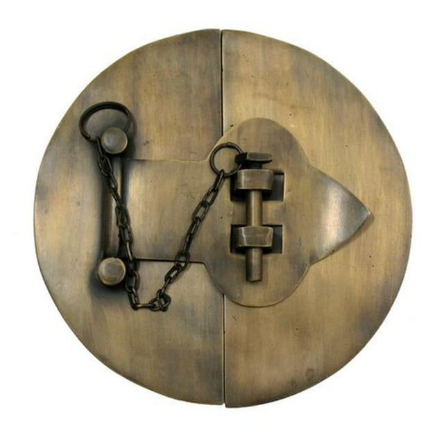 Gado Gado Hardware HLA1020 Simple Round Latch with Chain, Large