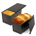 thumbnail image 2 of With Lid Cake Bread Baking Tray Bread Tray Bread Tray French Non Stick Baking Pan with Rack Baking Sheets for Oven Nonstick Bakeware Organizer Rack for Cabinet Baking Pans Set Cook Ware. Set Nonstick, 2 of 3