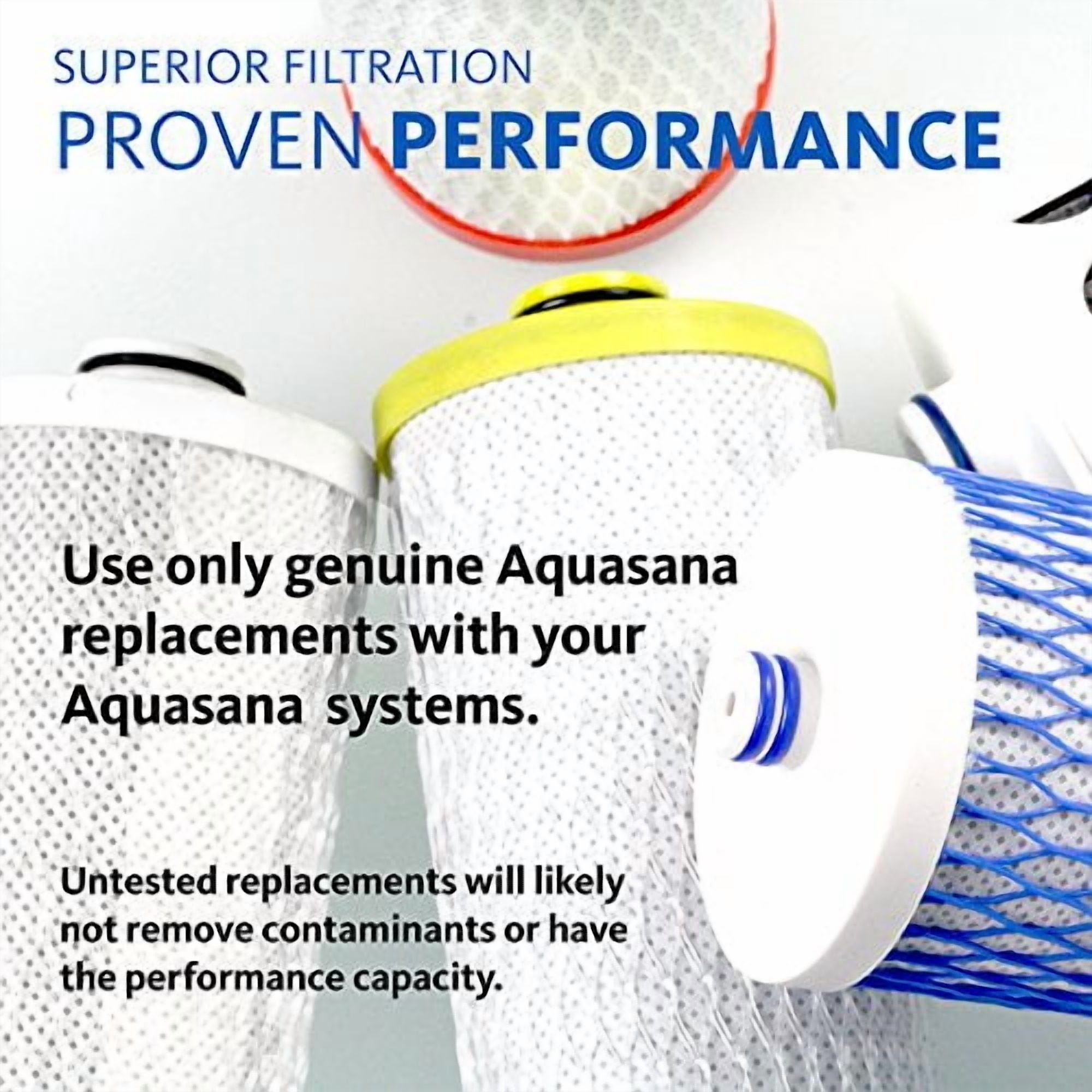 Aquasana Filter Replacements for RO Under Sink Filter System - AQ-RO3-R