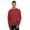 Heather Cardinal, variant on Next Level - Unisex Malibu Crewneck Sweatshirt - 9002 - Heather Bay Blue - Size: XS