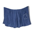 thumbnail image 2 of Qonioi Women’s Adjustable Wearable Bath Towel Wrap, Sarong with Pockets for Beach Pool, Quick-Dry Cover-Up for Shower Swim, Blue, 2 of 6
