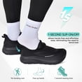 thumbnail image 3 of Men's Wide Toe Box Walking Shoes with Metatarsal Pad & Arch Support, Hands Free Slip-On Zero Drop Sneakers, Cushioned Breathable Athletic Shoes, 3 of 6