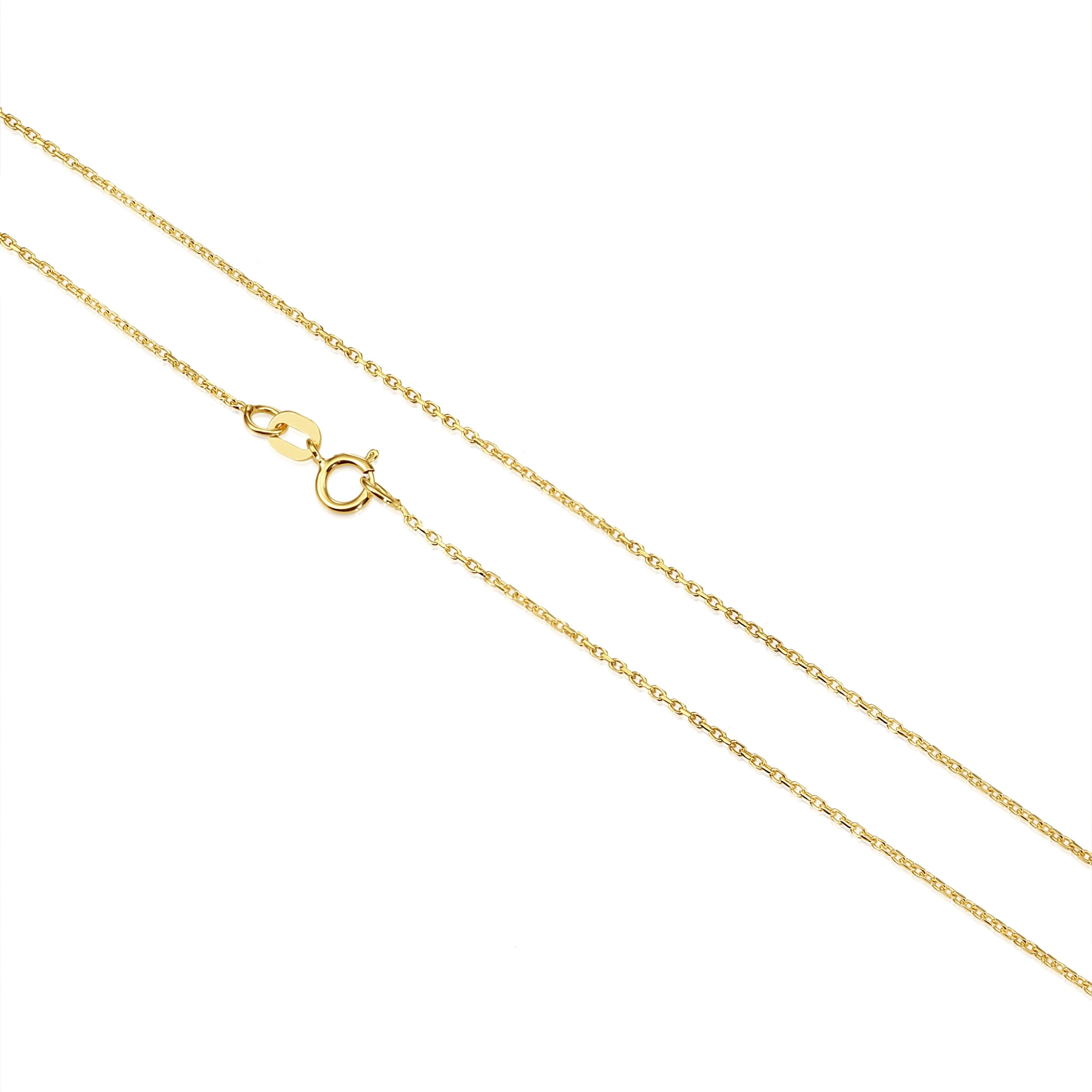 Tilo Jewelry 14K Yellow Gold Butterfly Openwork Pendant Charm Necklace for Women & Unisex | 18 Inch Cable Chain