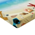thumbnail image 2 of Ambesonne Summer Fitted Sheet, Sand Beach Surfboard, Queen Size, Multicolor, 2 of 3