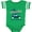 Football Green and White, variant on Inktastic Paradise Beach in West Palm Beach with Palm Trees and Car Boys or Girls Baby Bodysuit