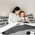 thumbnail image 5 of Castle Fairy Soccer Twin Comforter Sets for Kids Children,Sport Gamer Bedding Set, 5 of 8