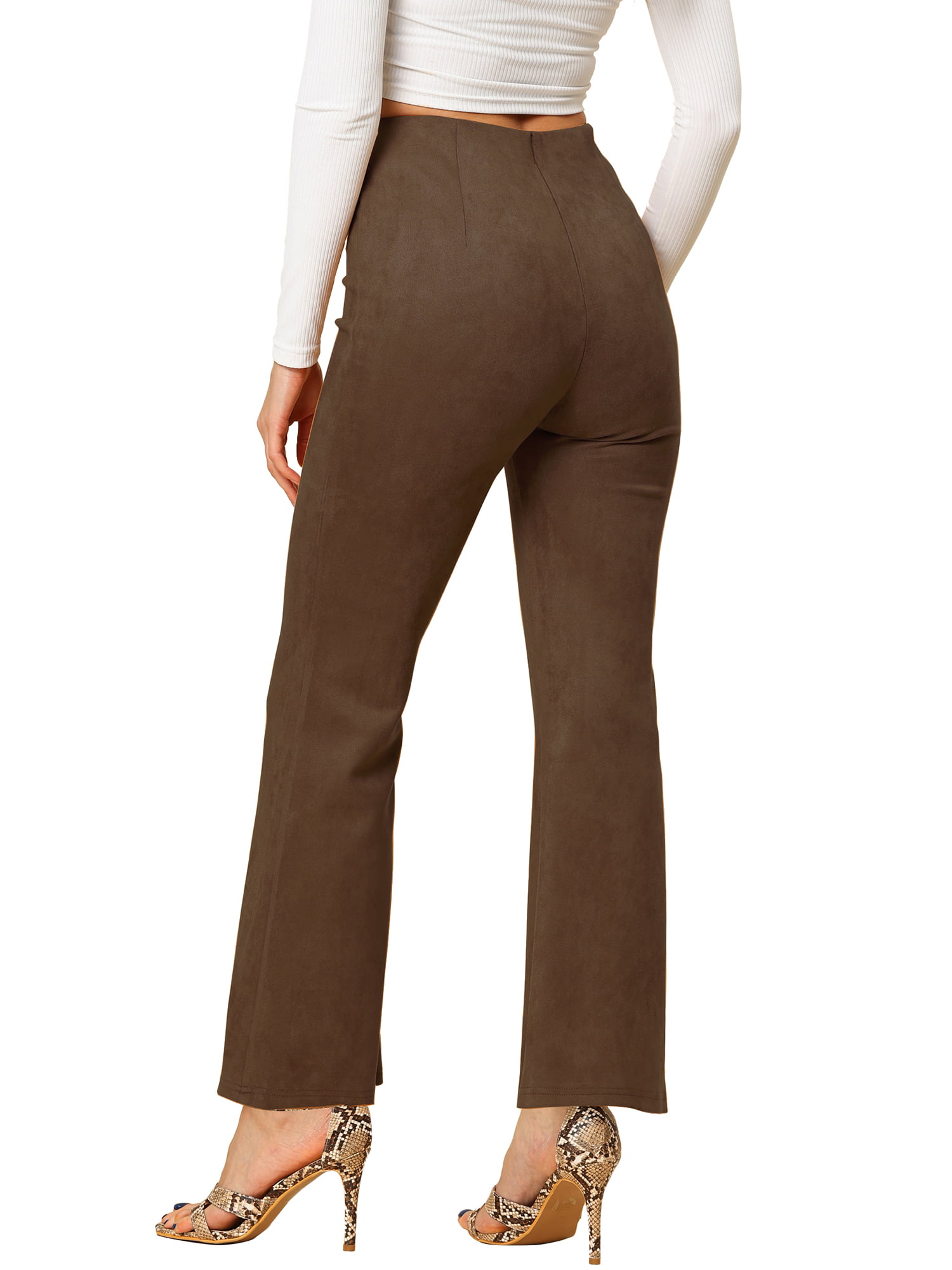 Rosen Kreuz side zip belt flare pants