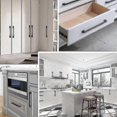 thumbnail image 4 of 128mm Kitchen Handle, 10 Pcs Black Kitchen Cabinet Handles For Door, Drawer, Cabinets (with Screws), 4 of 5