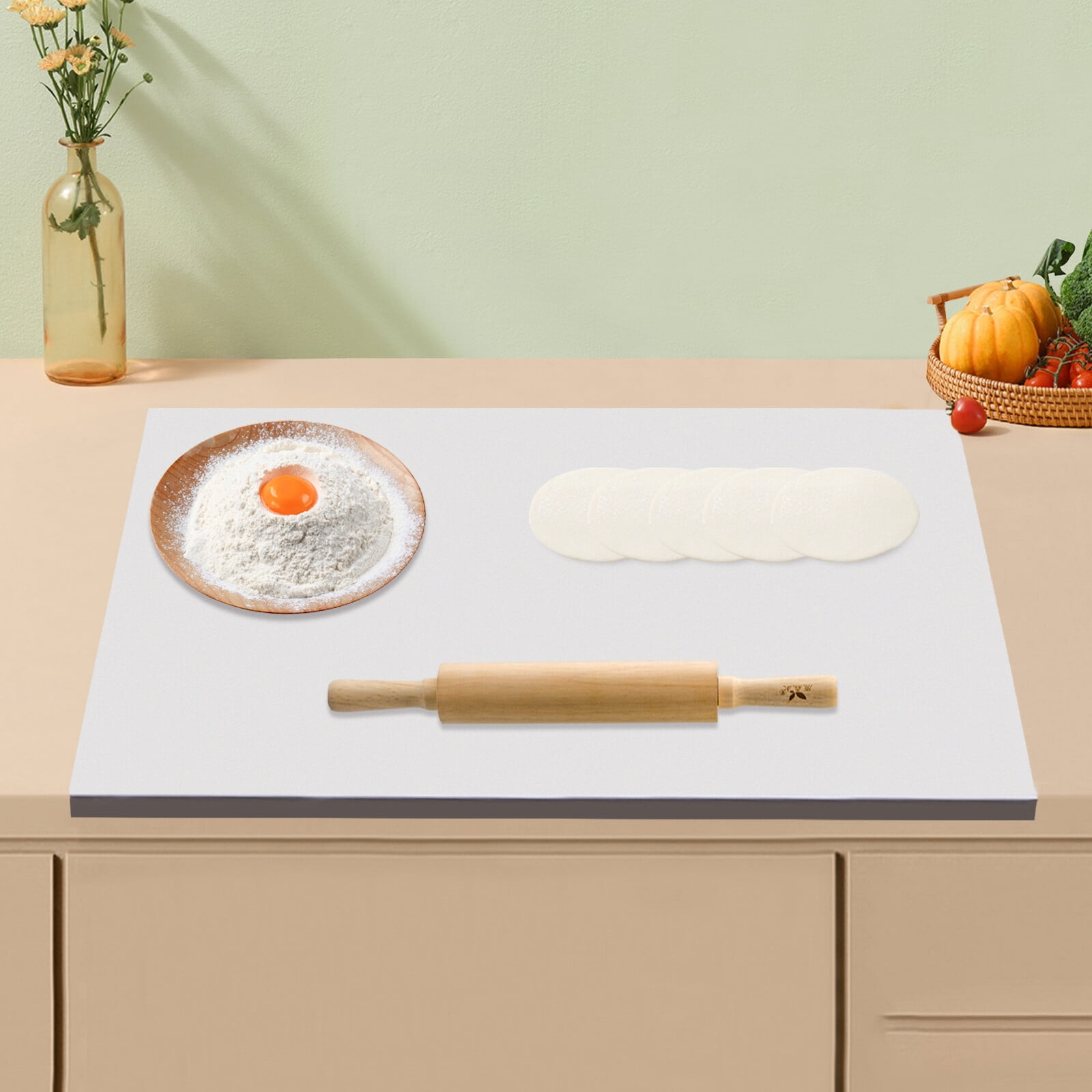 Cutting Boards for Kitchen, Stainless Steel Cutting Board, Heavy Duty Chopping Board, Non-stick Pastry Board for Meat, Vegetables, Bread, Cutting Mats