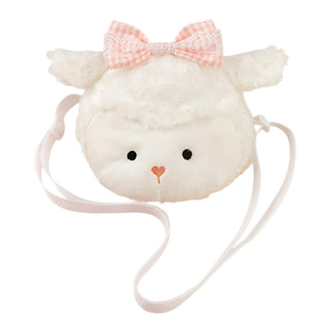 Linda bolsa de cuerpo cruzado en forma de animal para niños adultos para la fiesta de la calle comercial de regalos Cordero