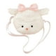 thumbnail image 1 of Bolso bandolera con forma de animal, suave y con cremallera, ideal para niños y adultos, ideal como regalo de fiesta. Cordero, 1 of 9