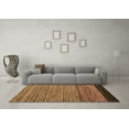thumbnail image 3 of Ahgly Company Indoor Round Oriental Brown Modern Area Rugs, 3' Round, 3 of 4