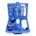 thumbnail image 3 of 2 Set Spray Gun,HVLP Air Gravity Paint Sprayer Set with 0.8mm & 1.4mm Nozzle Gravity Feed Painting Tool for Automotive,Panel Repairs,Door Jambs Painting, 3 of 8