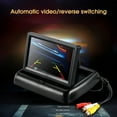 thumbnail image 5 of Mightlink 1 Set 4 3 Inch Display LED Screen Foldable Universal Car DVD Multi modes Backup Camera System for Automobile, 5 of 7