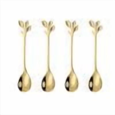 PEONAVET Spoon Teaspoon Stainless Steel Milk Coffee Spoons Dessert Ice Cream Fruit Spoon Teaspoon Accessories Tableware Gift