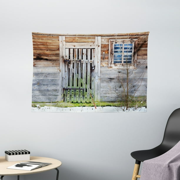 Primitive Country Decor Tapestry Neglected Old Farmhouse Rustic Wooden Door And Window Rural Wall Hanging For Bedroom Living Room Dorm 60w X 40l Inches Brown Green Silver By Ambesonne Com - Primitive Country Decorating Ideas For Living Rooms Primitive Country Decor Tapestry Neglected Old Farmhouse Rustic Wooden Door And Window Rural Wall Hanging For Bedroom Living Room Dorm 60w X 40l Inches Brown Green Silver By Ambesonne Com - Primitive Country Decorating Ideas For Living Rooms