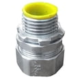 thumbnail image 1 of 0.75 in. Rigid Steel Compression Insulated Box Connector for Connect Thread-Less Rigid Conduit, 1 of 1