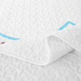 thumbnail image 5 of Manfei Kawaii Baseball Bed Spread Queen, Sport C Letter Queen Coverlet Set, Light Blue C, Polka Dots Reversible 3-Piece, 1 Quilt and 2 Pillowcases, 5 of 7