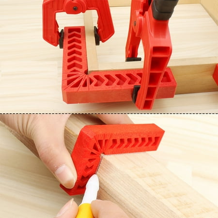 Positioning Roller - Woodworking Right Angle Ruler Locator Positioning Block Fixed Clamp Measuring Tool