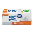 thumbnail image 1 of Bolsas para basura Great Value chica con plastinudo 20 pzas, 1 of 4