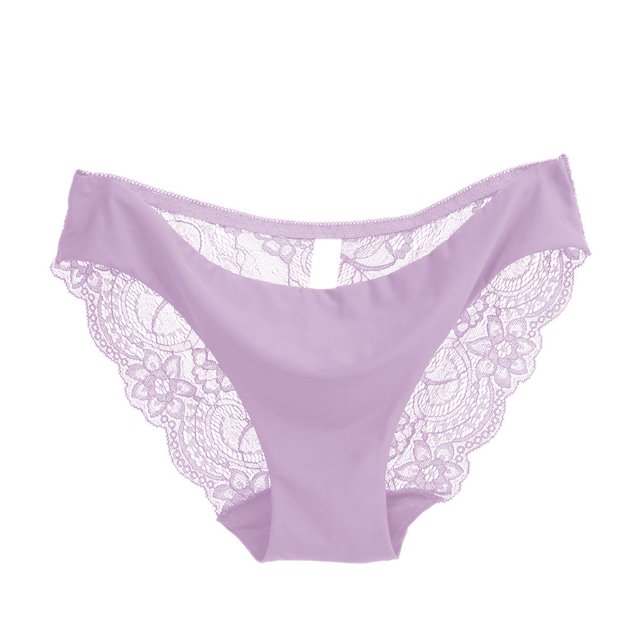 Mujeres Sexy Seamless Briefs Bragas transparentes Ropa interior de encaje GeweYeeli NK0703-36