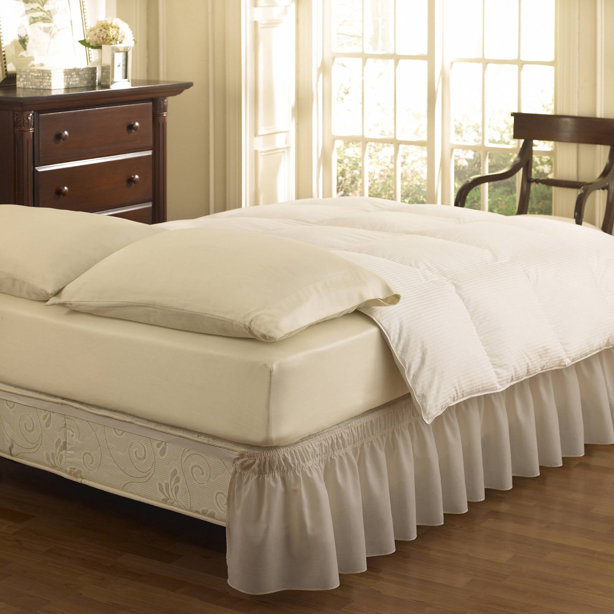 Easyfit Wrap Around Eyelet Ruffled Bed Skirt