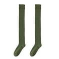 thumbnail image 5 of 1 Pair Women Thigh High Socks Extra Long Cotton Knit Warm Thick Tall Long Boot Stockings Leg Warmers, 5 of 7