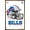 Bronze Framed Version, variant on NFL Buffalo Bills - Drip Helmet 20 Wall Poster with Push Pins, 22.375" x 34"