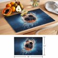 thumbnail image 6 of Sport Football Placemats Set of 2, with Water Non-Slip Place Mats Washable Table Mats for Kitchen Dining Table Decorations Indoor/Outdoor, 6 of 9