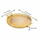 thumbnail image 2 of Bandeja Para Tazas, Plato De Plástico Para Servir, Almacenamiento De Tazas De Té, Organizador De Escritorio Para Sala De Estar Y Comedor, Color Dorado, 2 of 7