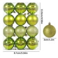 thumbnail image 5 of CHGBMOK 24pcs Christmas Ball Baubles 1.18 inches Shatterproof Plastic Hanging Balls Pendant for Xmas Tree Decoration (Tiny Size;Green), 5 of 6