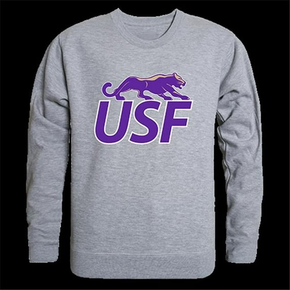 W Republic Products College Crewneck, Sioux Falls, Heather Grey - Small