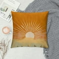thumbnail image 2 of COMIO  Sun Sunrise Sunshine Abstract Home Girls Bedroom Decorations Soft Throw Pillow Cover, Sunset Boho Pillow Case Pillowcase, 2 of 5