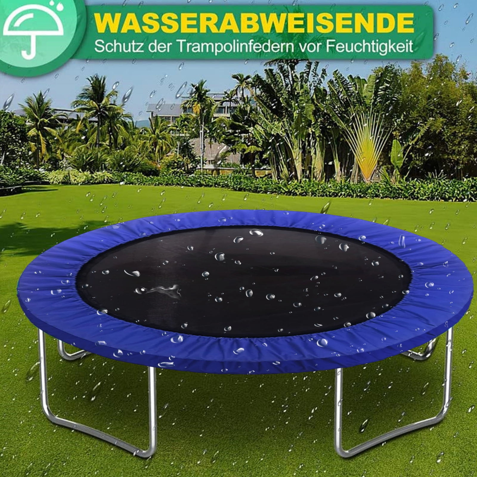 Trampoline Replacement Safety Pad, Trampoline Spring Cover Protection Pad, Waterproof, UV-Resistant Thickened Round Frame Pad, Cushioned Protection