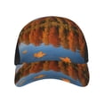 thumbnail image 4 of Curved Design Along The Top Of The Baseball Cap Reinforced Adjustable Breasted Four Seasons Available Autumn Lake, 4 of 8