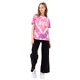 thumbnail image 1 of Hype - Camiseta Heart Teñida con Nudos Niñas (Rosa, Blanco, Morado), 1 of 3