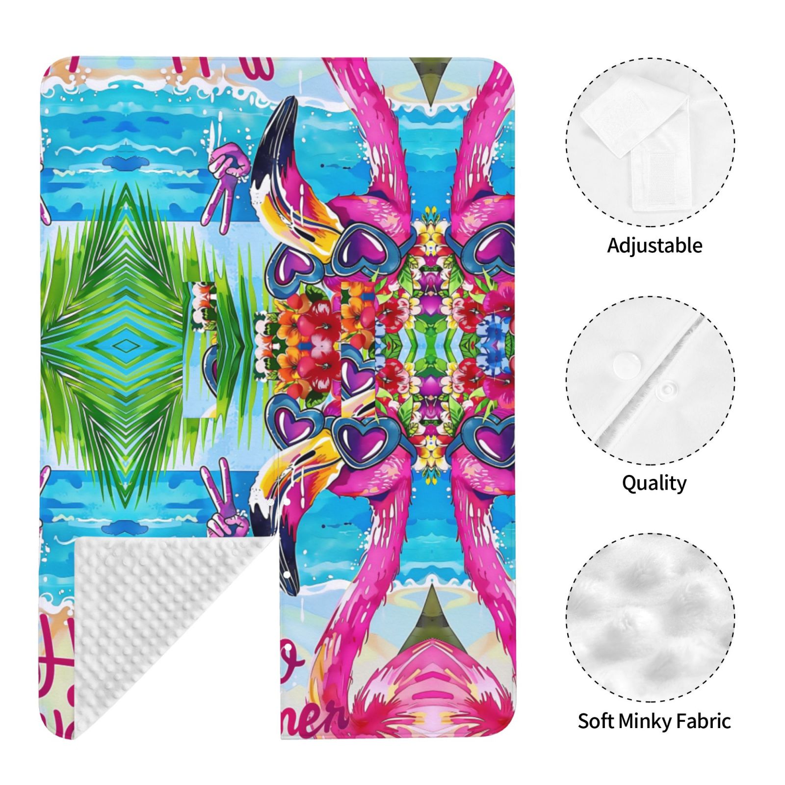 Car Seat Cover Baby - Tropical Flamingo Summer Breathable Infant Car Seat Cover for Baby Carseat, Lightweight Comfort Baby Essentials Must Haves Newborn Stuff for Girl Boy