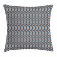 thumbnail image 1 of Moroccan Throw Pillow Cushion Cover, Mosaic Circular Pattern Arrow Shapes Marrakech Inspired Design Abstract Motifs, Decorative Square Accent Pillow Case, 18 X 18 Inches, Multicolor, by Ambesonne, 1 of 2