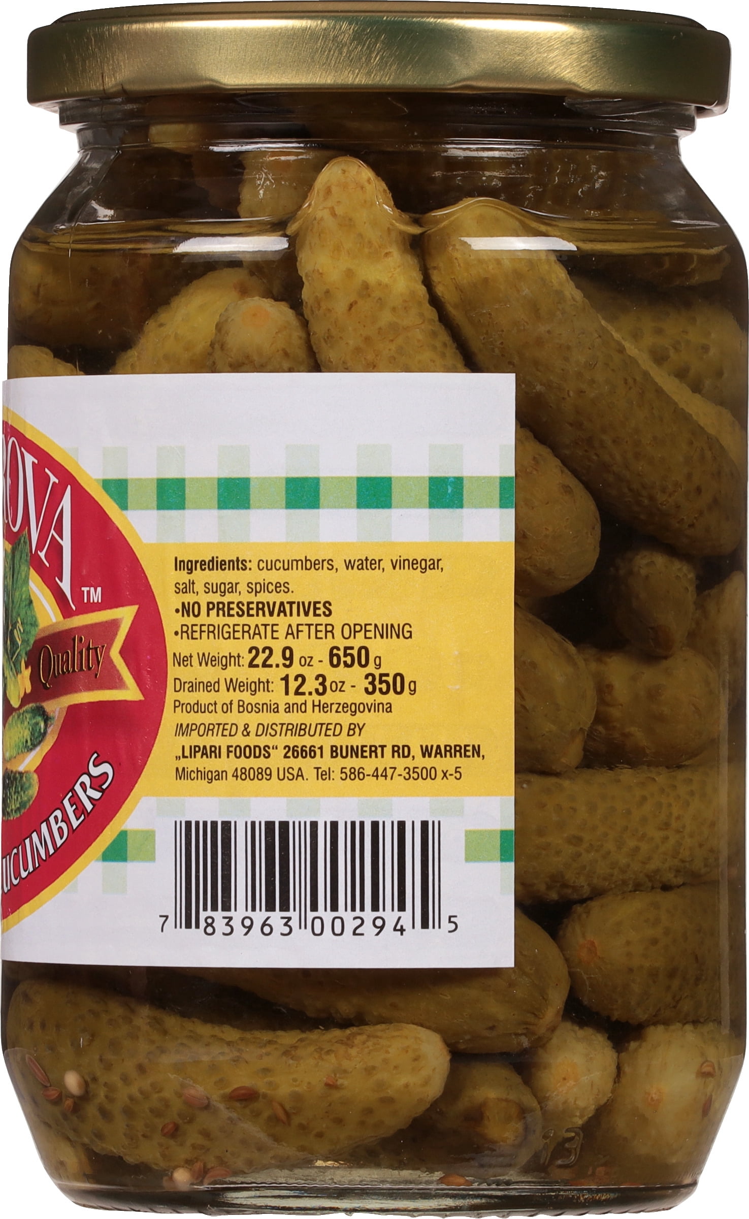 (2 pack) Dobrova Pickled Cukes