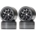 thumbnail image 1 of LINLIN 4PCS 1.9 inch Aluminum Alloy Metal Wheel Rim for 1/10 RC Rock Crawler Car for Traxxas TRX4 TRX4 D90 D110 TF2 Axial SCX10 90046, 1 of 6