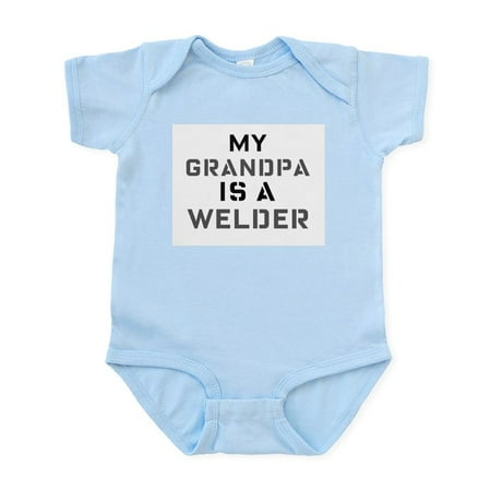 

CafePress - My Grandpa Is A Welder Infant Bodysuit - Baby Light Bodysuit Size Newborn - 24 Months